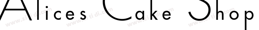 Alices Cake Shop字体转换